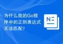 为什么我的Go程序中的正则表达式无法匹配？
