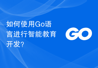 インテリジェント教育開発に Go 言語を使用するにはどうすればよいですか?