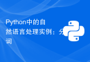 Python中的自然语言处理实例：分词