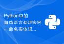 Python中的自然语言处理实例：命名实体识别