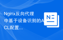 Nginx反向代理中基于设备识别的ACL配置