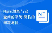 Nginx性能与安全间的平衡: 面临的问题与挑战