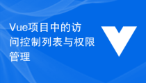 Vue项目中的访问控制列表与权限管理