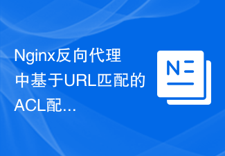 Nginx反向代理中基於URL匹配的ACL配置