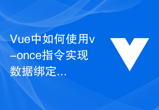 How to use the v-once directive to implement one-time rendering of data binding in Vue
