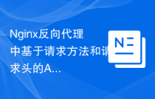 Nginx反向代理中基于请求方法和请求头的ACL配置