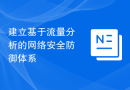建立基于流量分析的网络安全防御体系