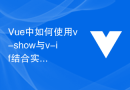Vue中如何使用v-show与v-if结合实现动态页面渲染