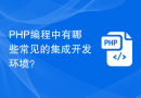 PHP编程中有哪些常见的集成开发环境？