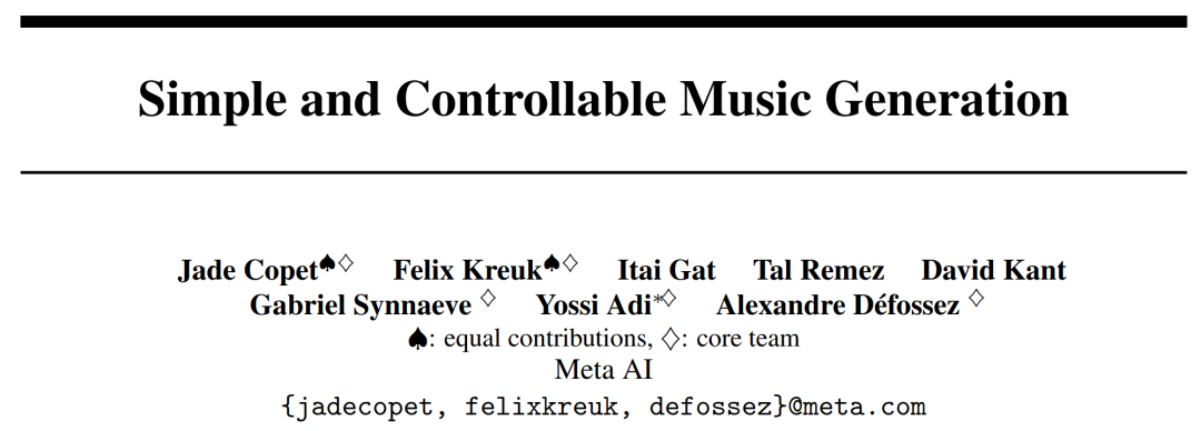 Le méta texte open source génère un grand modèle musical. Nous lavons essayé avec les paroles de Qilixiang.