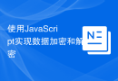 使用JavaScript实现数据加密和解密