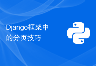 Django 프레임워크의 페이지 매김 기술