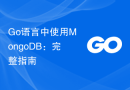 Go语言中使用MongoDB：完整指南
