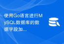 使用Go语言进行MySQL数据库的数据字段加密的方法