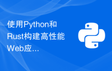 使用Python和Rust构建高性能Web应用程序的最佳实践