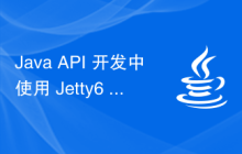 Java API 开发中使用 Jetty6 进行 Web 服务器处理