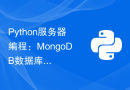 Python服务器编程：MongoDB数据库使用攻略