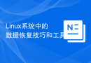 Linux系统中的数据恢复技巧和工具