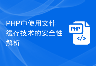 Analisis keselamatan menggunakan teknologi caching fail dalam PHP