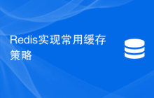 Redis实现常用缓存策略