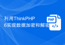 利用ThinkPHP6实现数据加密和解密