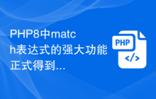 PHP8中match表达式的强大功能正式得到了开发者的赞誉