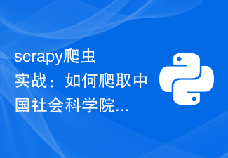 scrapy爬虫实战：如何爬取中国社会科学院文献库数据？