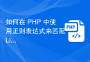 如何在 PHP 中使用正则表达式来匹配 Linux 文件路径