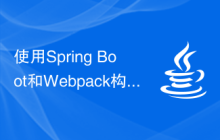 使用Spring Boot和Webpack构建前端工程和插件系统