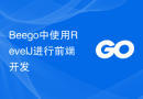 Beego中使用RevelJ进行前端开发