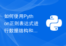 如何使用Python正则表达式进行数据结构和算法