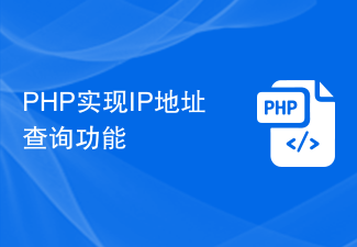 PHP implémente la fonction de requête d'adresse IP