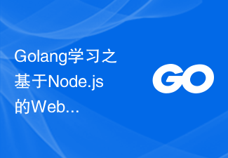 Golang learning Web application construction based on Node.js