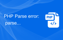 PHP Parse error: parse error in解决方法