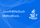 Java中的NoSuchMethodException异常该如何处理？