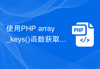 Get the element keys in an array using the PHP array_keys() function
