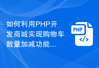 Cara menggunakan PHP Developer City untuk melaksanakan fungsi menambah dan menolak kuantiti troli beli-belah