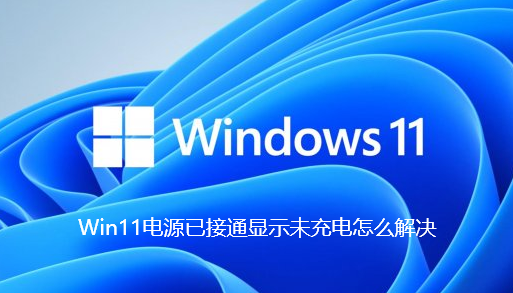 Win11电源已接通显示未充电怎么解决