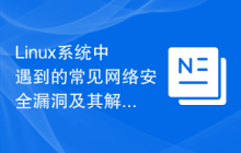 Linux系统中遇到的常见网络安全漏洞及其解决办法