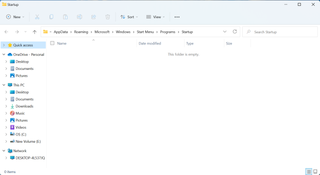 How to solve the problem that the Win11 system startup folder is empty