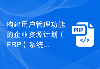 PHP development to build an enterprise resource planning (ERP) system with user management functions