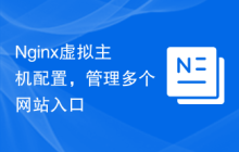 Nginx虚拟主机配置，管理多个网站入口