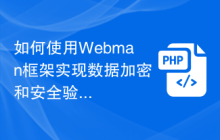 如何使用Webman框架实现数据加密和安全验证？