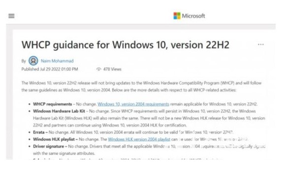 Win1022H2 wird eine Reihe neuer Funktionen einführen