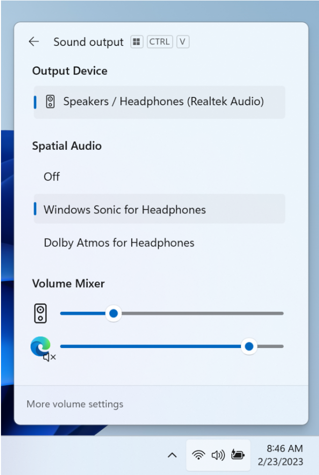 内置 AI 助手 Copilot 上线：微软​​Windows 11​​ Dev 预览版 Build 23493 发布，设置、音量大改