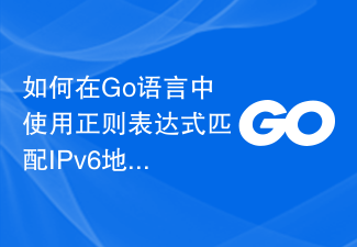 如何在Go语言中使用正则表达式匹配IPv6地址