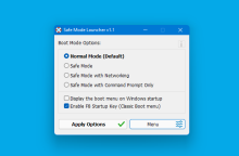 Windows 11 安全模式启动器 v1.1 下载，最简单启动安全模式的方法
