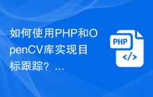 如何使用PHP和OpenCV库实现目标跟踪？