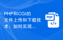 PHP和CGI的文件上传和下载技术：如何实现文件管理功能