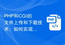 PHP和CGI的文件上传和下载技术：如何实现文件管理功能